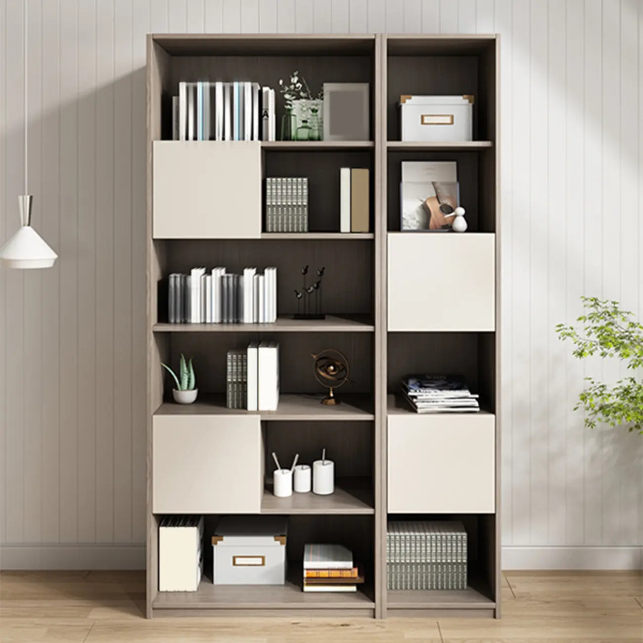 75 Eleganti Librerie in Legno con Mobiletto per l'Ufficio di Casa