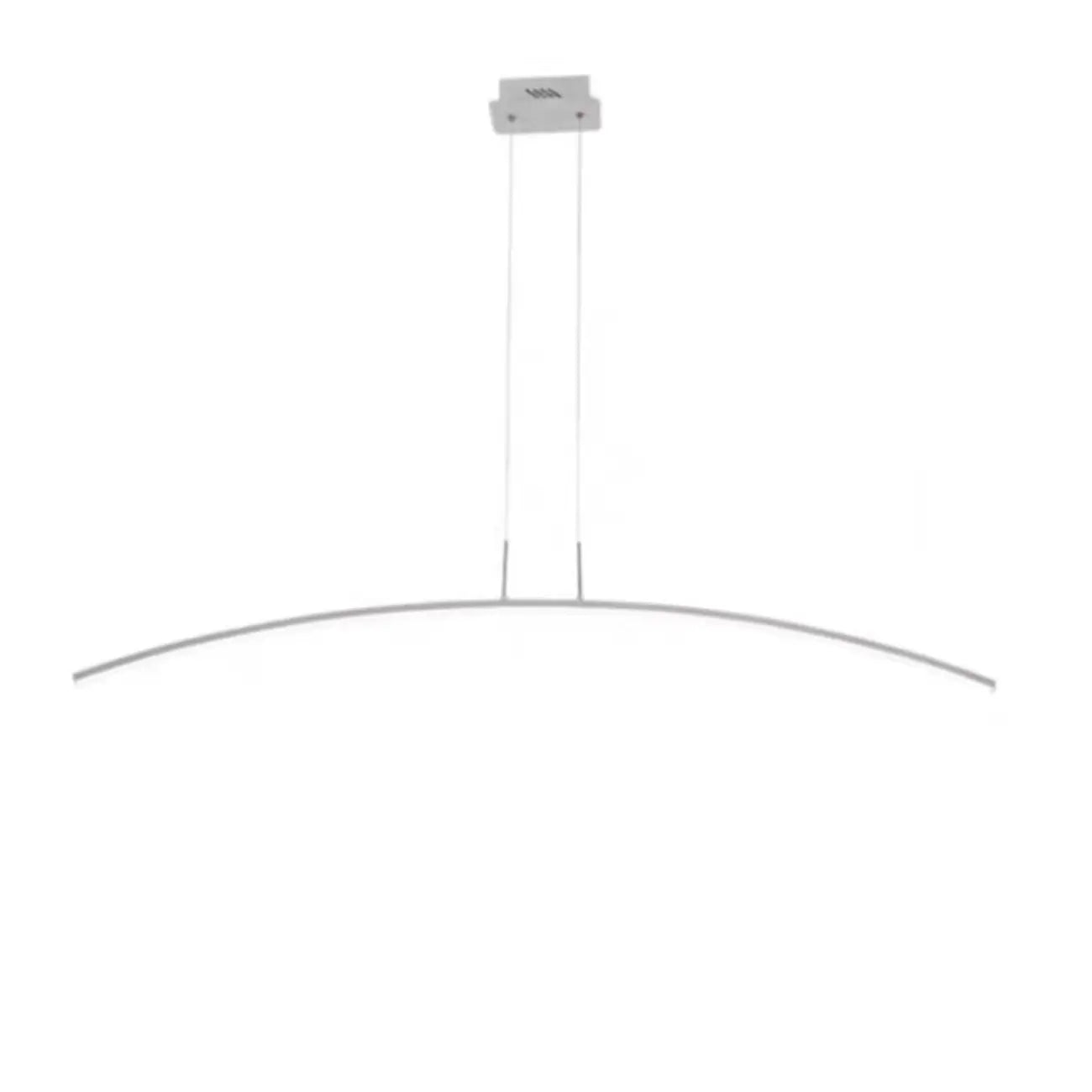 Suspension LED linéaire noire en gel de silice pour îlot de lumière en forme d'arche