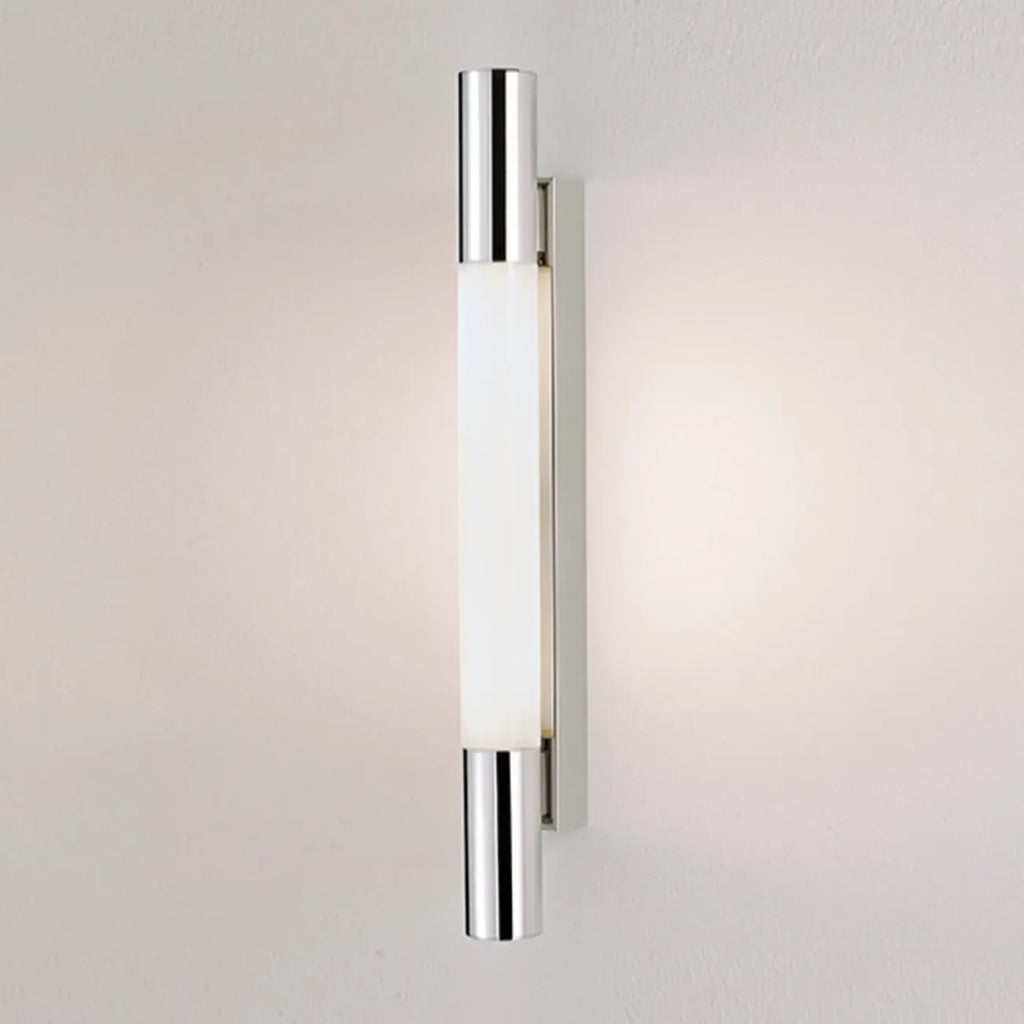 Applique murale minimaliste à LED tubulaire à 1 lumière pour salle de bain