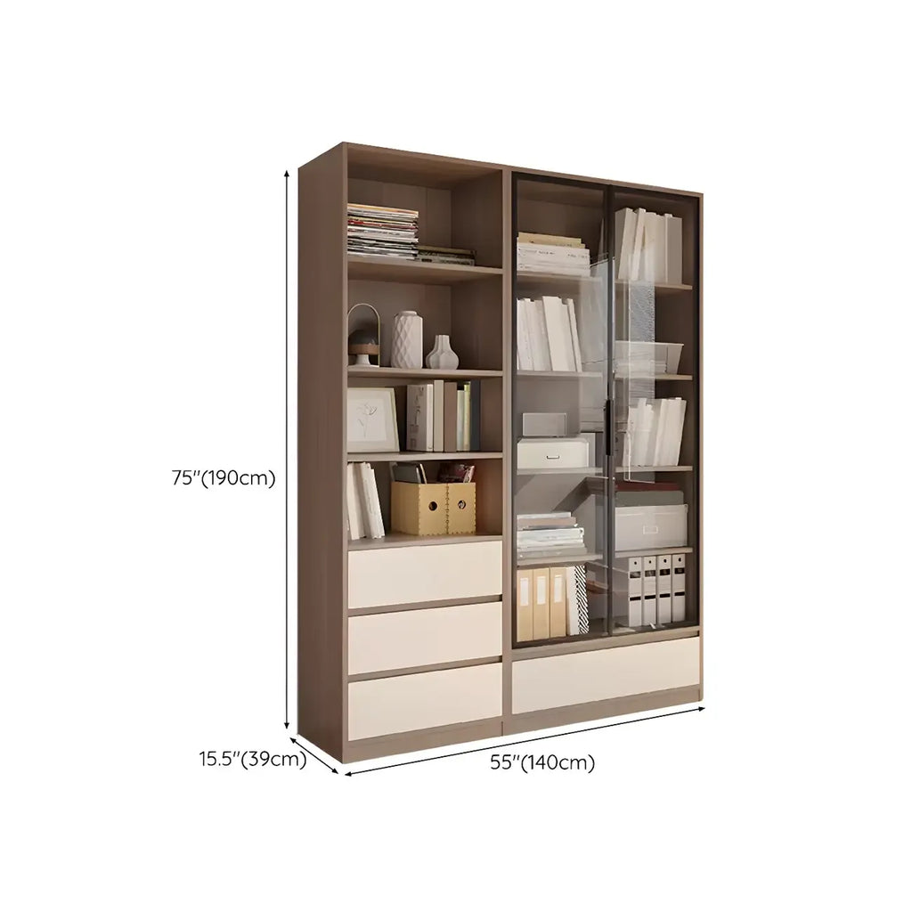 75 Eleganti Librerie in Legno con Mobiletto per l'Ufficio di Casa