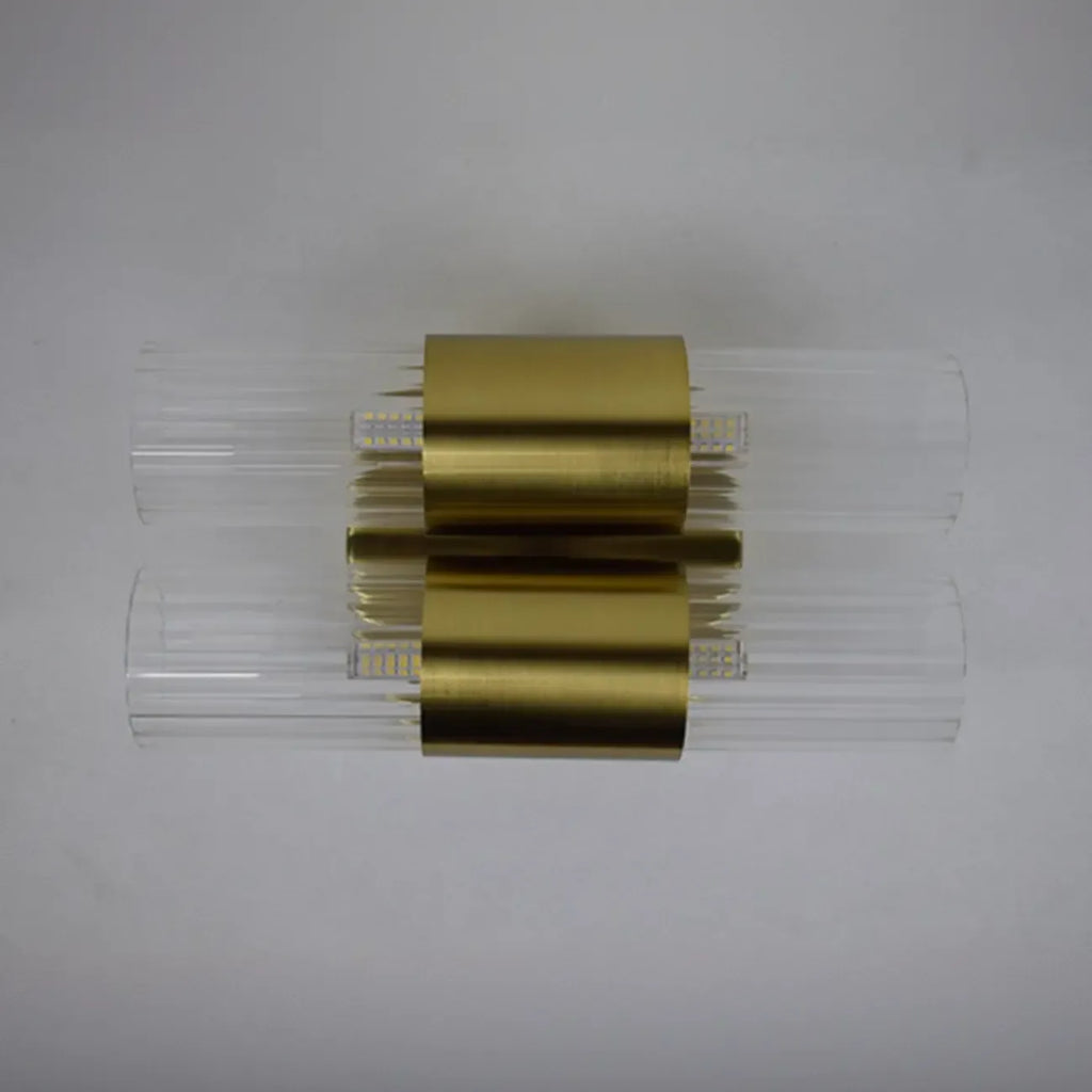 Applique murale minimaliste à LED tubulaire à 1 lumière pour salle de bain