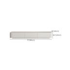 Meuble TV minimaliste en bois blanc avec gestion des câbles optimisée