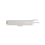 Meuble TV minimaliste en bois blanc avec gestion des câbles optimisée