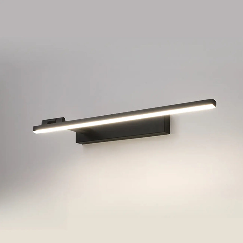31.5 Applique da bagno lineari nere semplificate