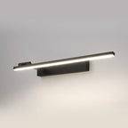 31.5 Applique da bagno lineari nere semplificate