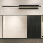 31.5 Applique da bagno lineari nere semplificate