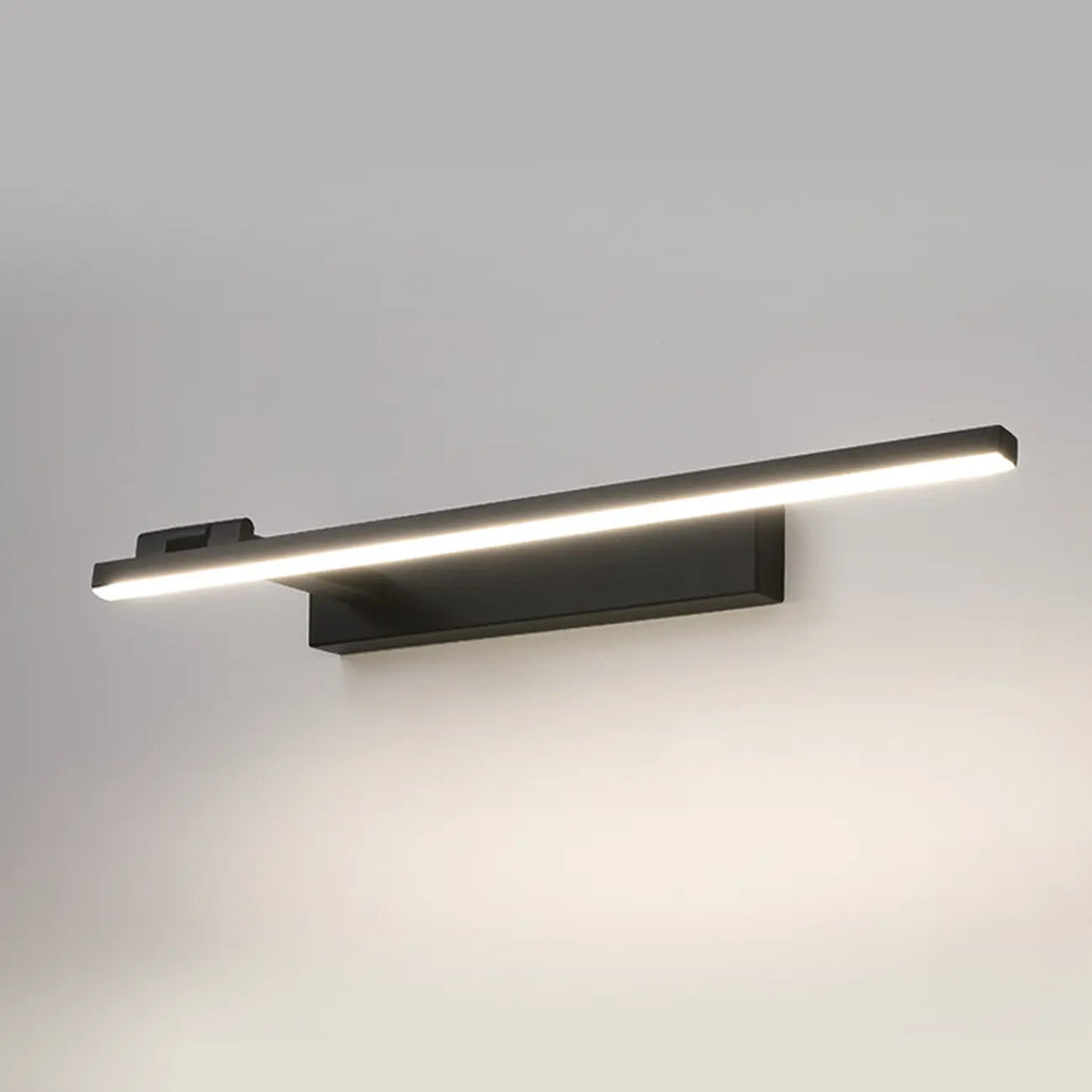 31.5 Applique da bagno lineari nere semplificate