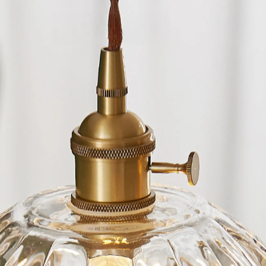 Suspension florale en verre transparent pour salon moderne