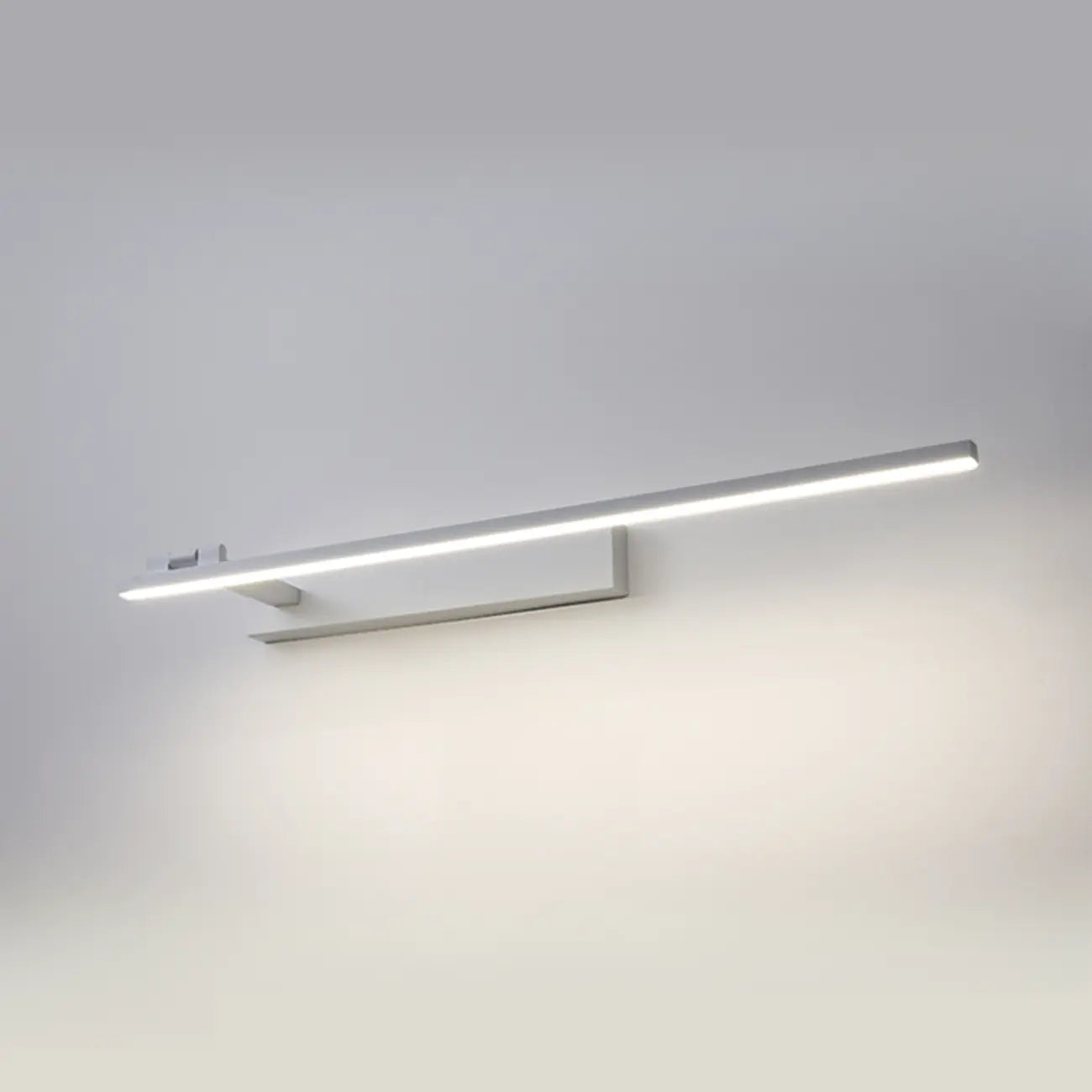 31.5 Applique da bagno lineari nere semplificate