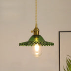 Suspension florale en verre transparent pour salon moderne