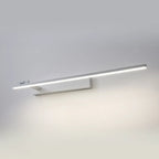 31.5 Applique da bagno lineari nere semplificate