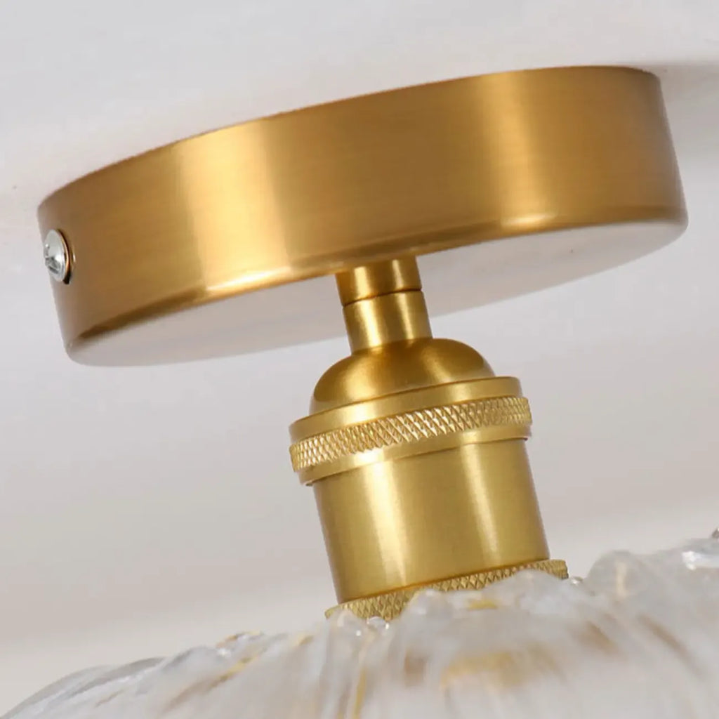 Suspension florale en verre transparent pour salon moderne