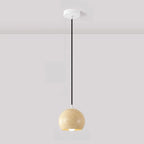 Suspension minimaliste en bois, mini globe, pour chevet