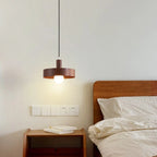 Suspension minimaliste en bois, mini globe, pour chevet