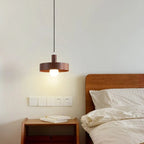 Suspension minimaliste en bois, mini globe, pour chevet
