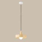 Suspension minimaliste en bois, mini globe, pour chevet