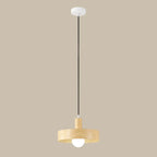 Suspension minimaliste en bois, mini globe, pour chevet