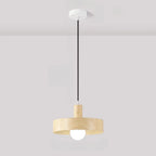 Suspension minimaliste en bois, mini globe, pour chevet