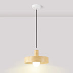 Suspension minimaliste en bois, mini globe, pour chevet