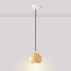 Suspension minimaliste en bois, mini globe, pour chevet