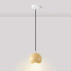 Suspension minimaliste en bois, mini globe, pour chevet