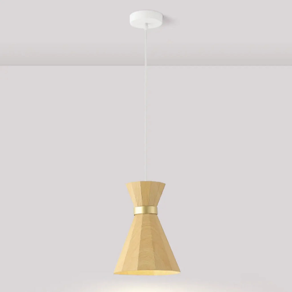 Suspension minimaliste en bois, mini globe, pour chevet