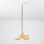 Suspension minimaliste en bois, mini globe, pour chevet
