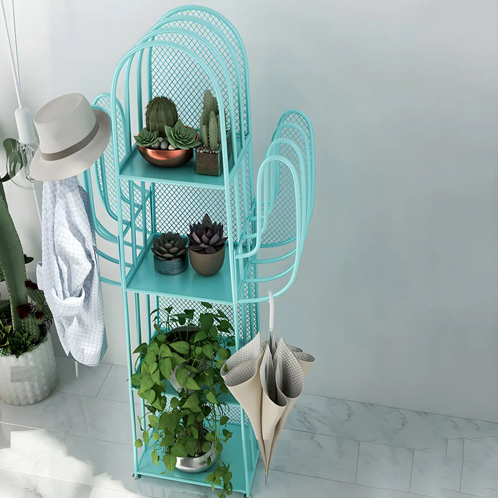 59 Libreria Moderna in Metallo a Forma di Cactus per l'Arredamento della Casa
