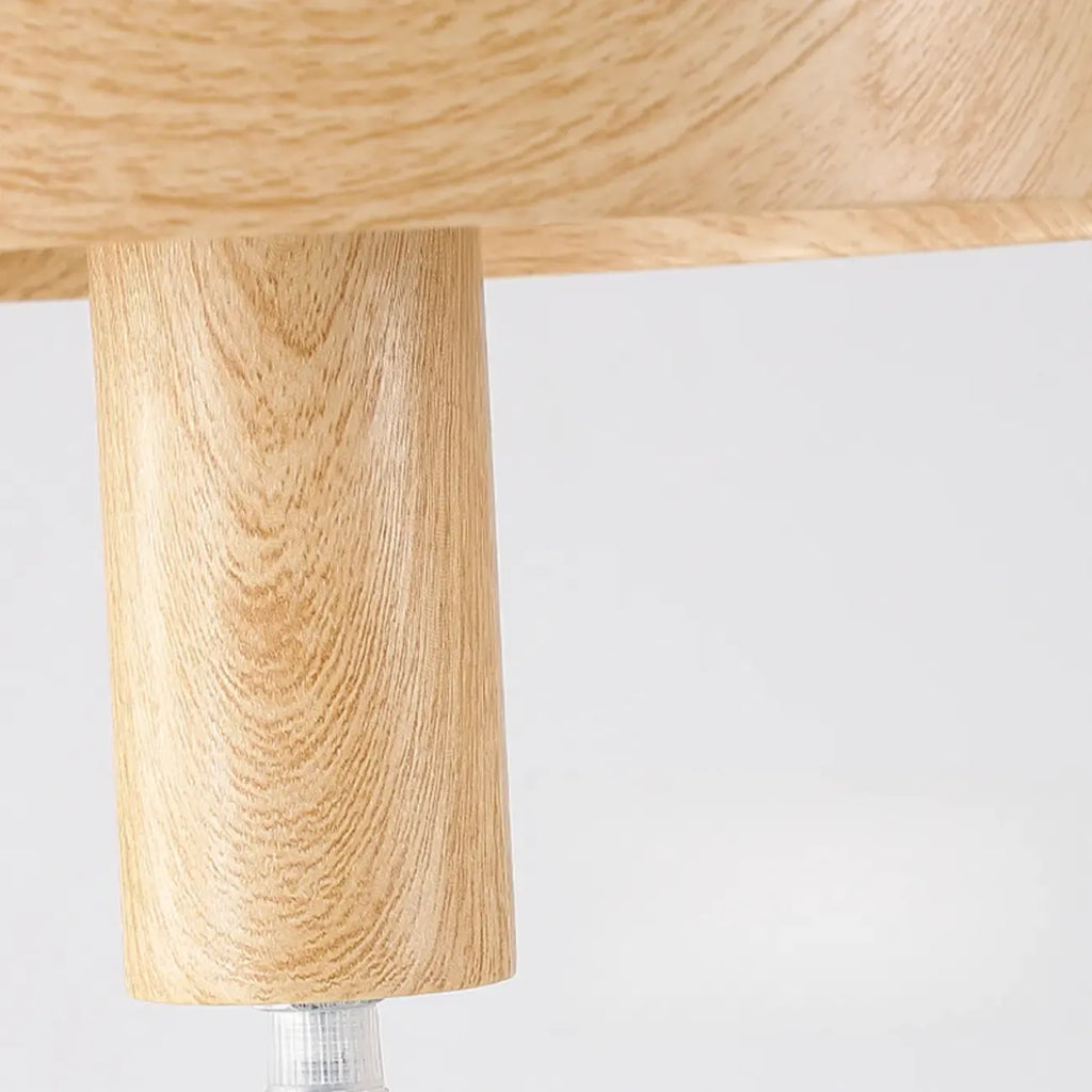 Suspension minimaliste en bois, mini globe, pour chevet