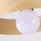 Suspension minimaliste en bois, mini globe, pour chevet