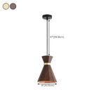 Suspension minimaliste en bois, mini globe, pour chevet