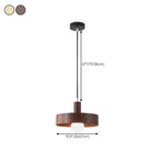 Suspension minimaliste en bois, mini globe, pour chevet