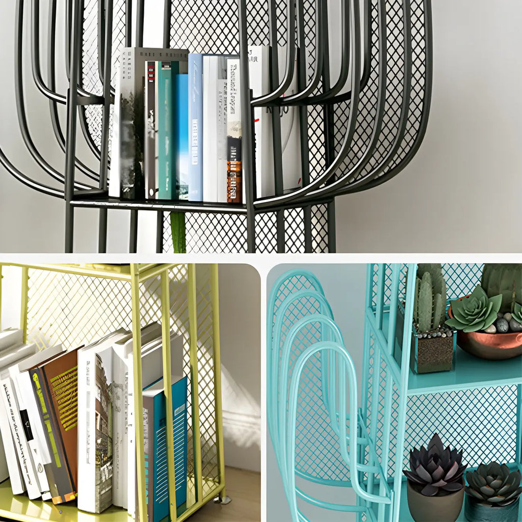 59 Libreria Moderna in Metallo a Forma di Cactus per l'Arredamento della Casa