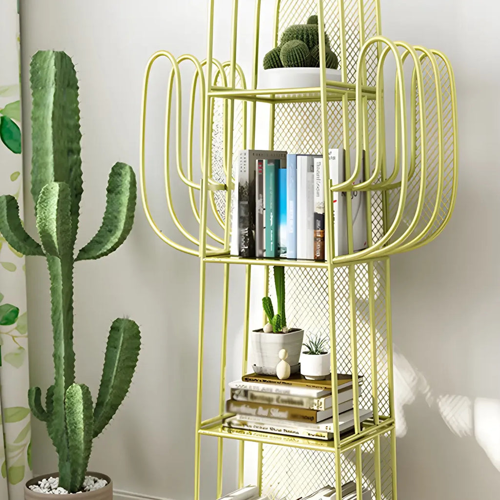 59 Libreria Moderna in Metallo a Forma di Cactus per l'Arredamento della Casa