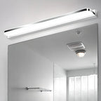 Applique murale géométrique moderne avec abat-jour blanc pour salle de bain