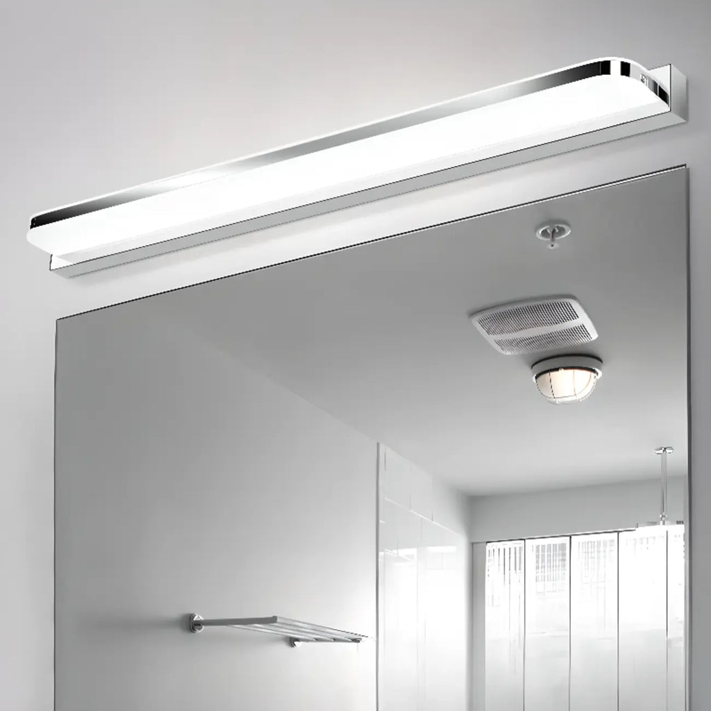 Applique murale géométrique moderne avec abat-jour blanc pour salle de bain