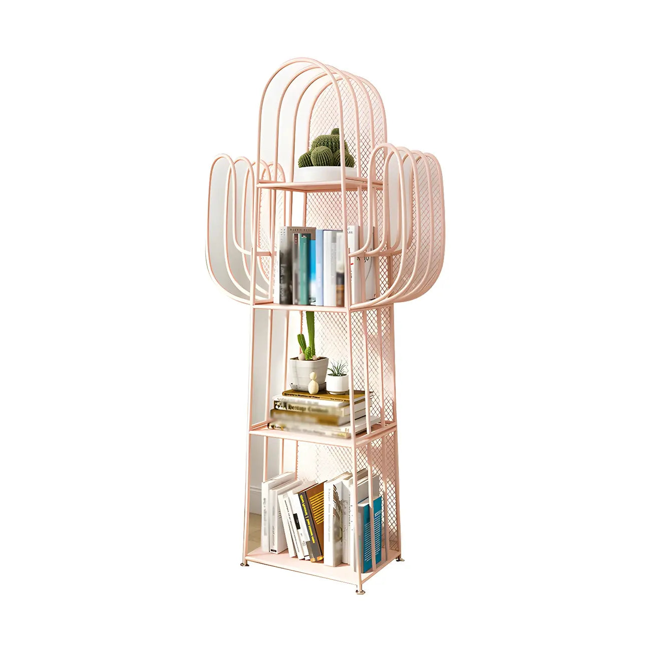 59 Libreria Moderna in Metallo a Forma di Cactus per l'Arredamento della Casa