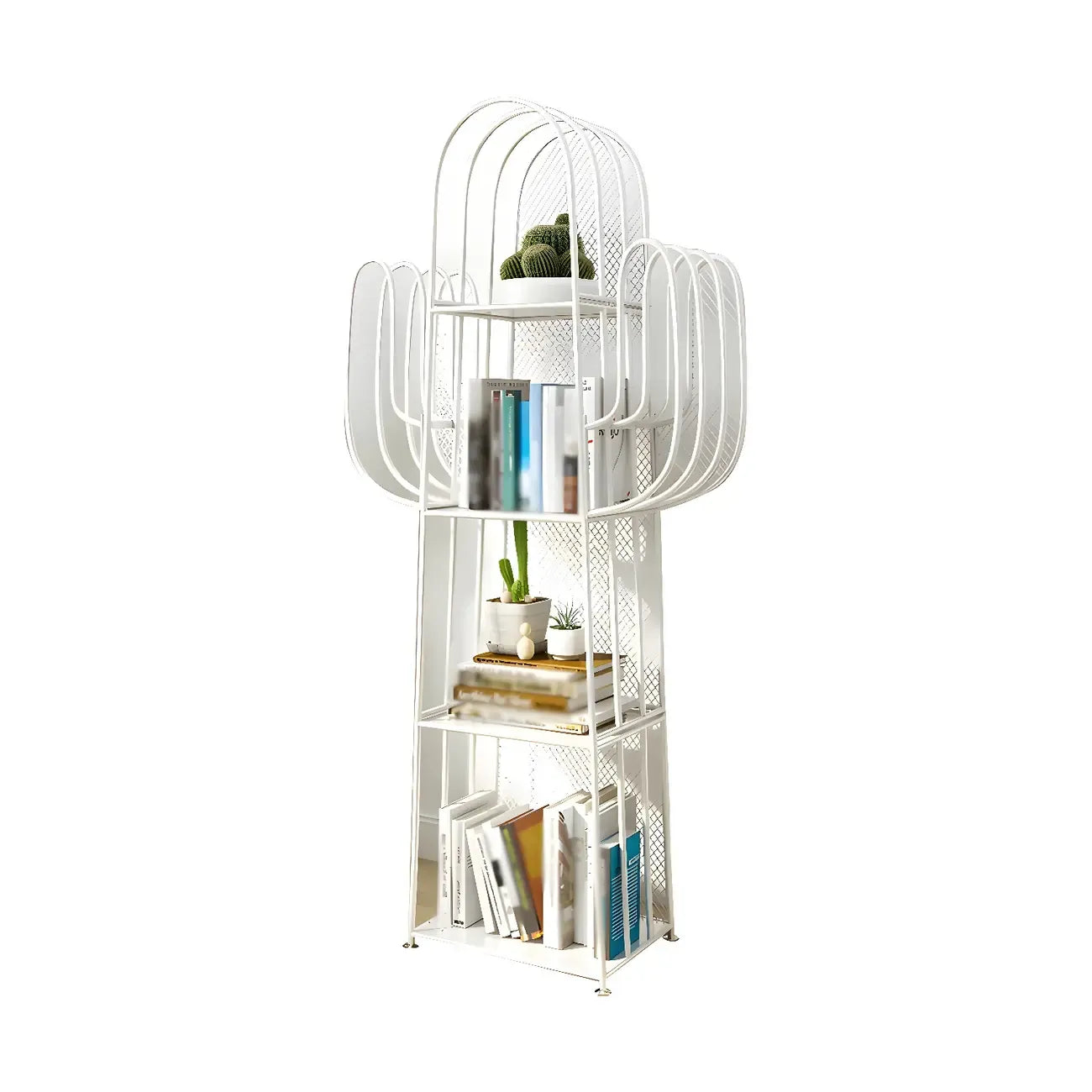 59 Libreria Moderna in Metallo a Forma di Cactus per l'Arredamento della Casa