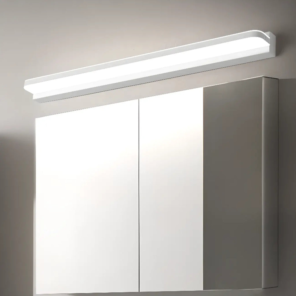 Applique murale géométrique moderne avec abat-jour blanc pour salle de bain