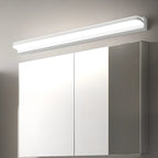 Applique murale géométrique moderne avec abat-jour blanc pour salle de bain