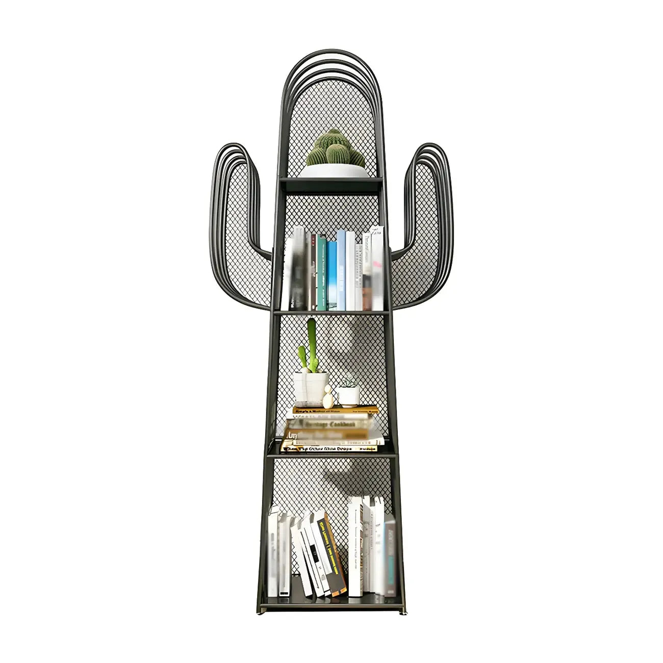 59 Libreria Moderna in Metallo a Forma di Cactus per l'Arredamento della Casa