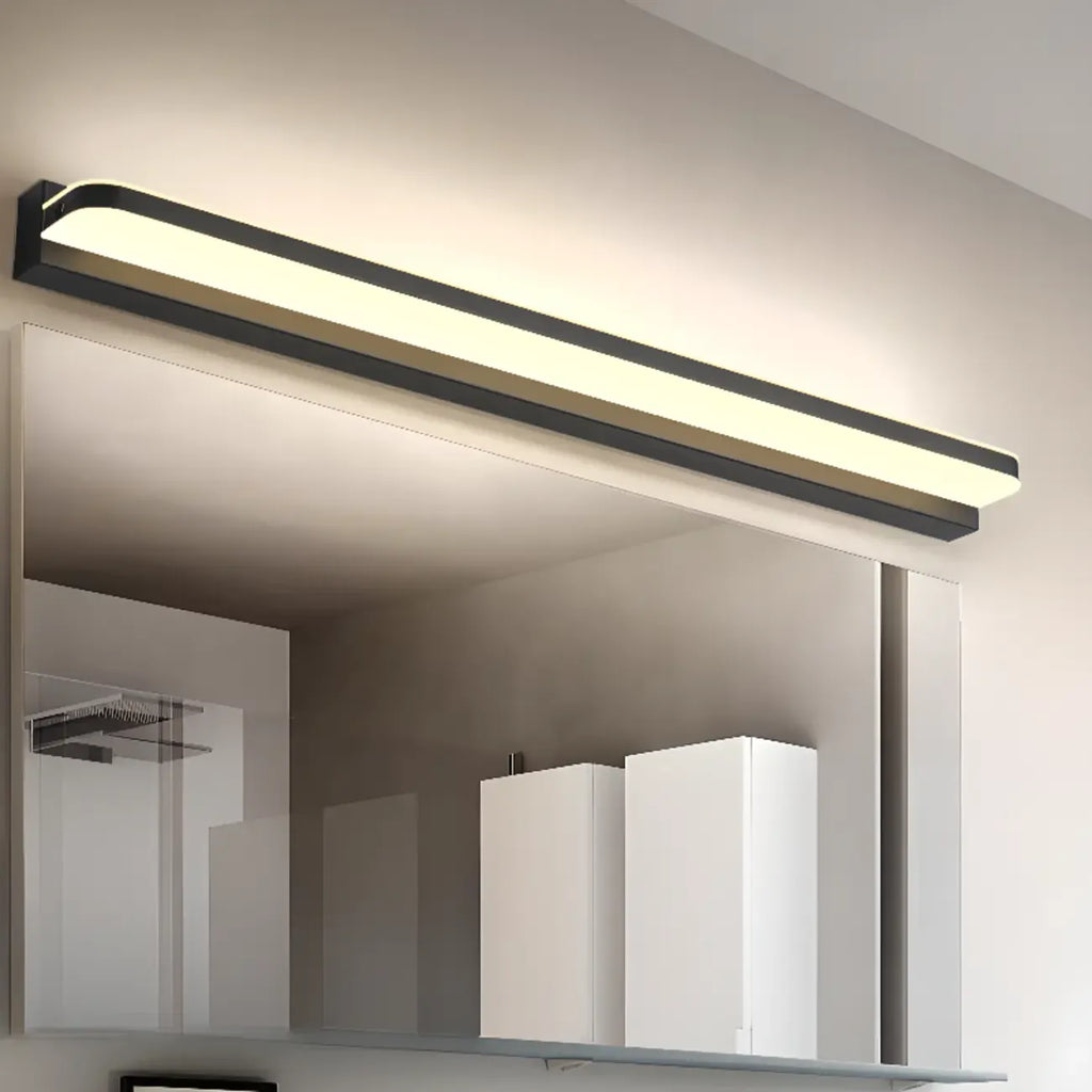 Applique murale géométrique moderne avec abat-jour blanc pour salle de bain