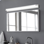Applique murale géométrique moderne avec abat-jour blanc pour salle de bain