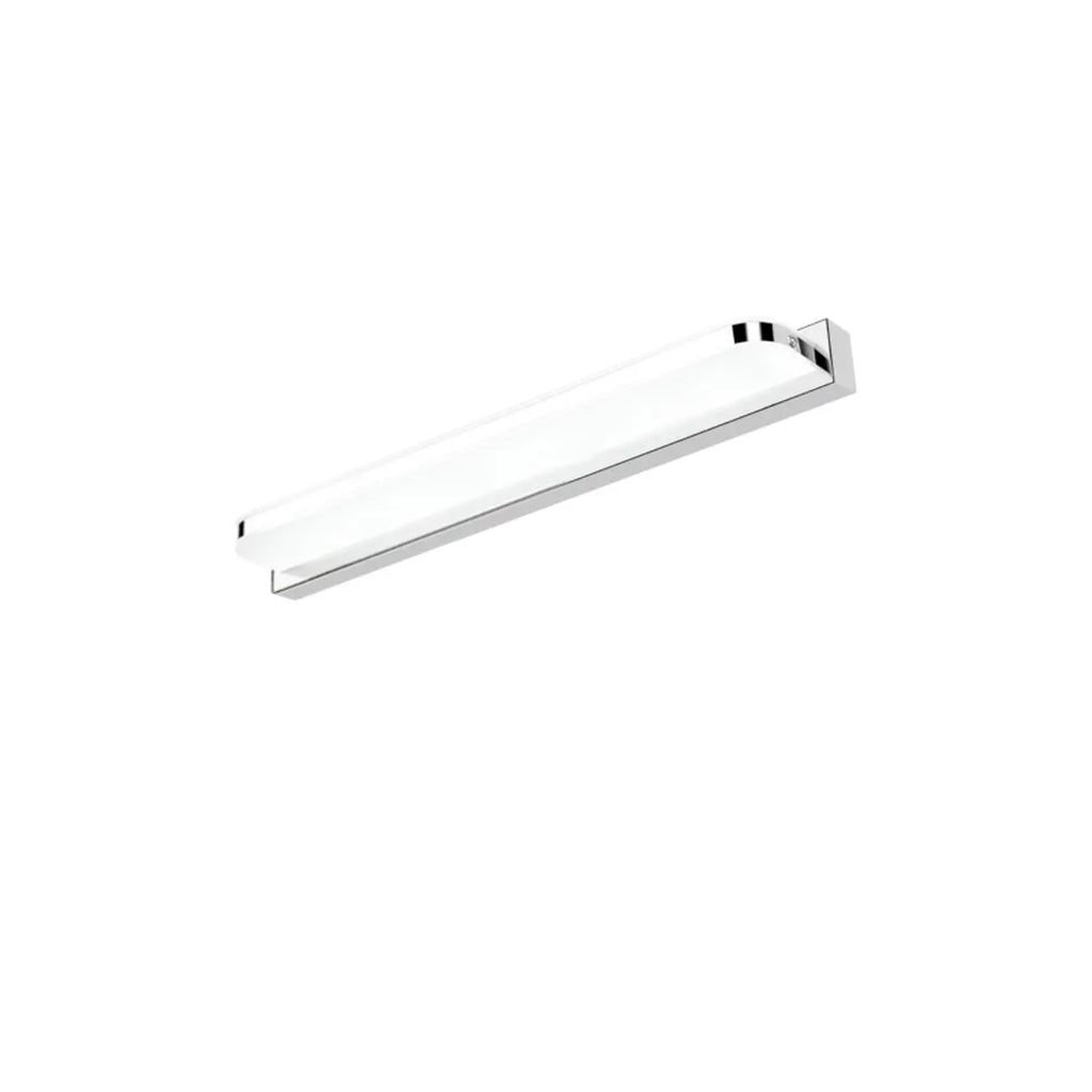 Applique murale géométrique moderne avec abat-jour blanc pour salle de bain