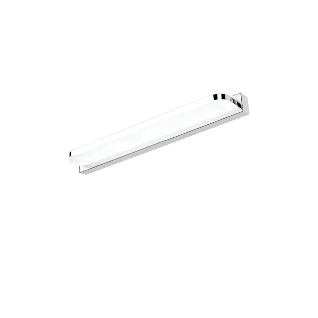 Applique murale géométrique moderne avec abat-jour blanc pour salle de bain