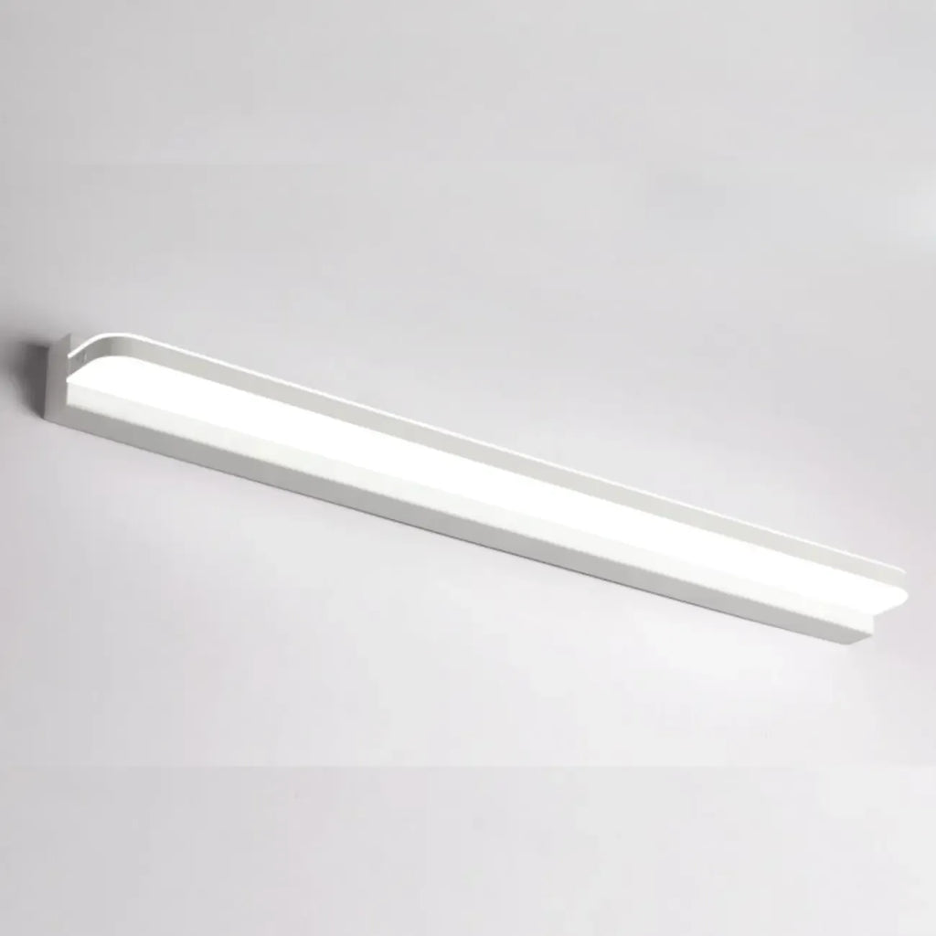 Applique murale géométrique moderne avec abat-jour blanc pour salle de bain