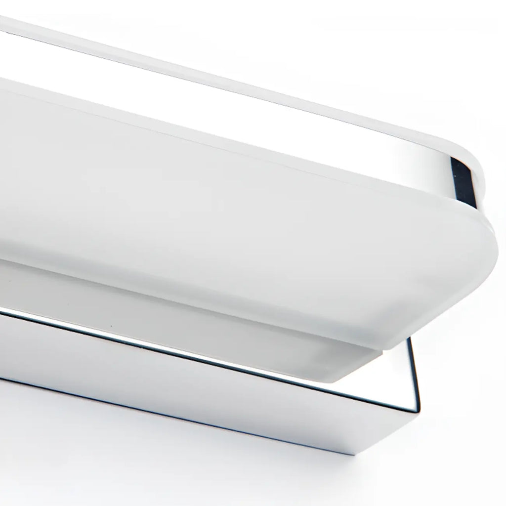 Applique murale géométrique moderne avec abat-jour blanc pour salle de bain