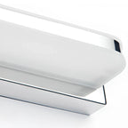 Applique murale géométrique moderne avec abat-jour blanc pour salle de bain