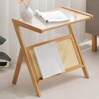Table d'appoint élégante et pliable en bois pour salon