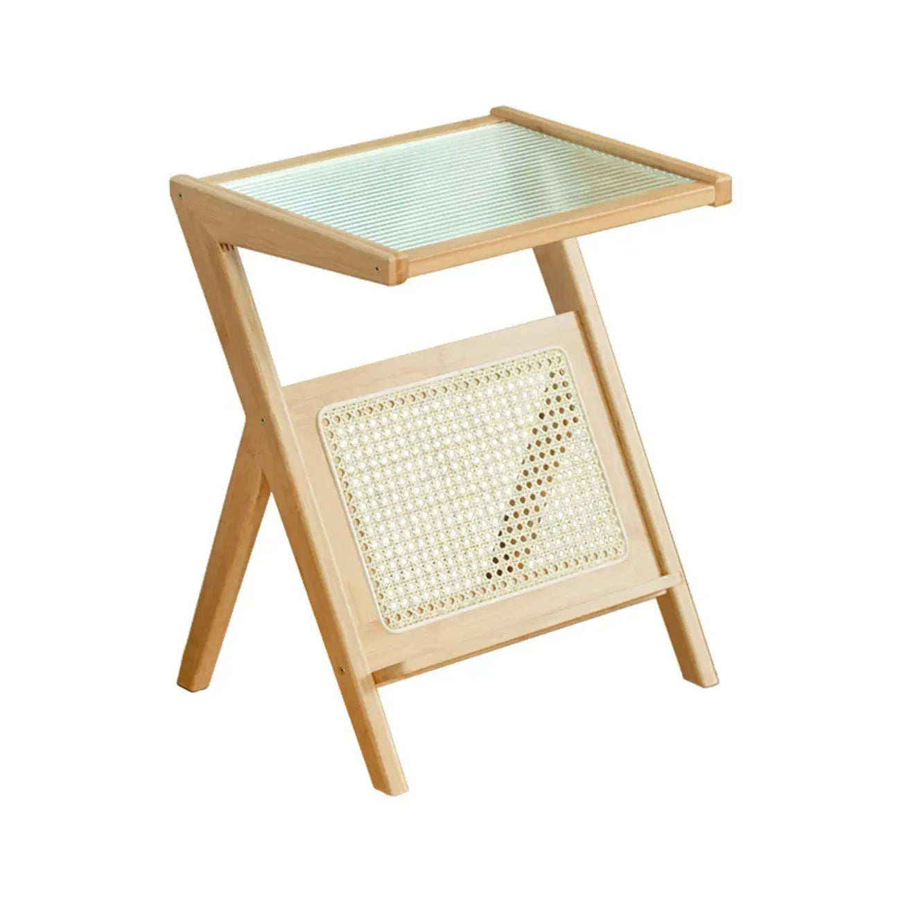 Table d'appoint élégante et pliable en bois pour salon